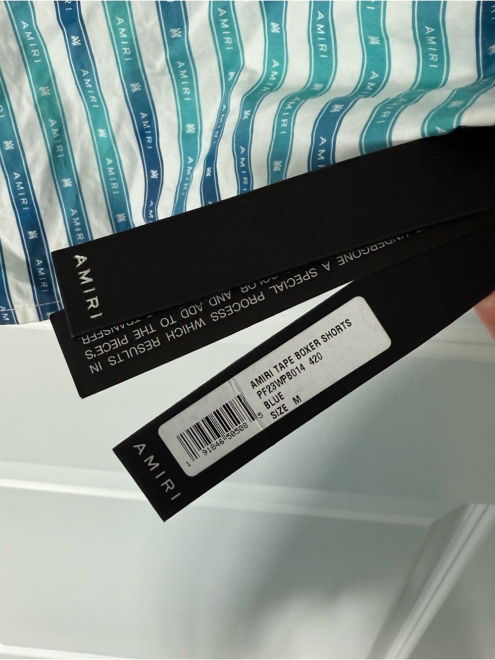 Amiri Tape Boxer Shorts Size Medium NWT - Picture 5 of 10
